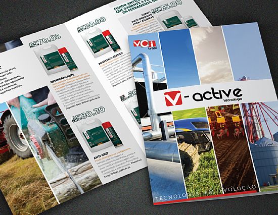 Criação - Folder Produtos VCI Brasil